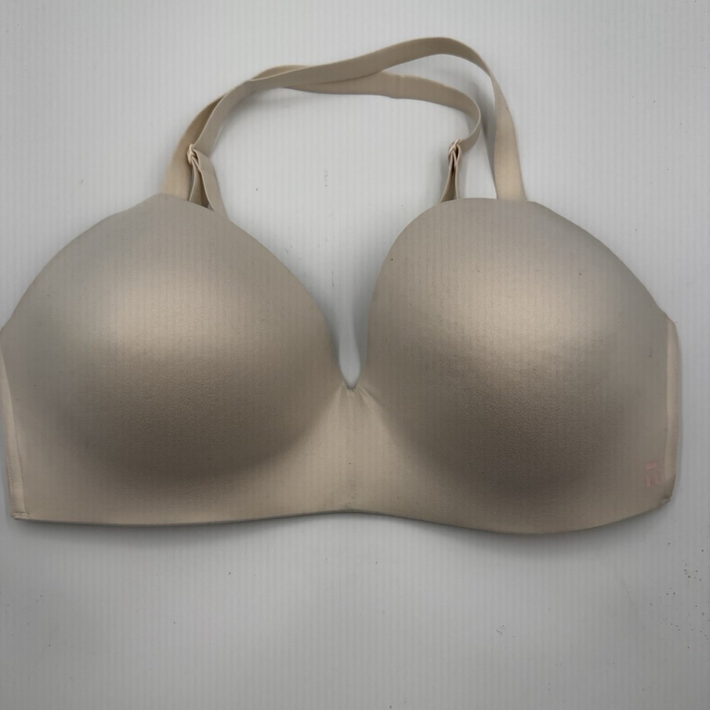 Tommy John Second Skin Lightly Lined Wireless Bra 36DD Beige Nude